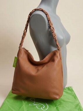 NWT Sam Edelman "Bay" Chainlink Leather Hobo | Tan 🏛️👜